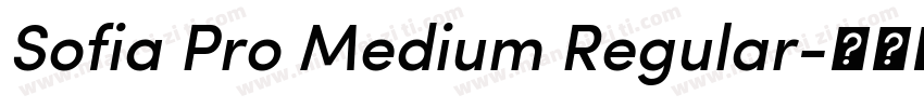 Sofia Pro Medium Regular字体转换